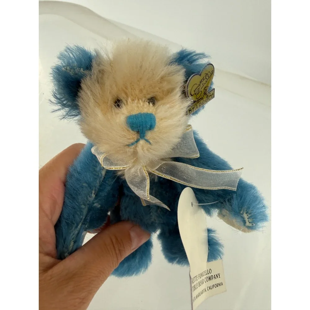 Annette Funicello Blue Bayou Mohair Bear Co Plush Bear 5.5